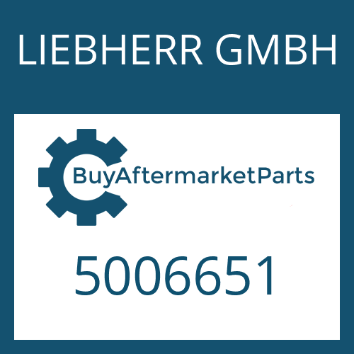 LIEBHERR GMBH 5006651 - SHAFT SEAL