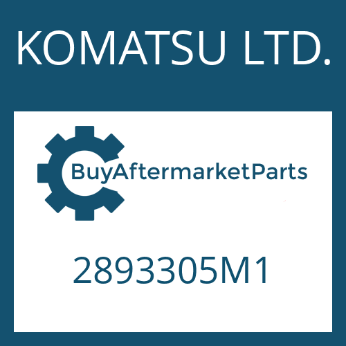 KOMATSU LTD. 2893305M1 - SET SCREW