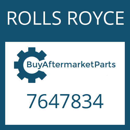 ROLLS ROYCE 7647834 - MECHATRONIC