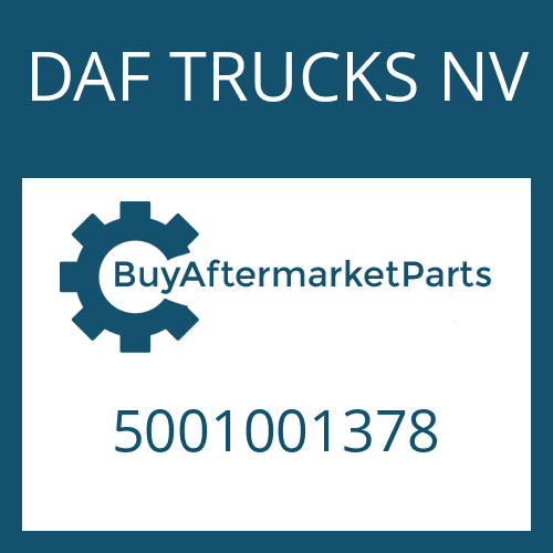 DAF TRUCKS NV 5001001378 - SEAL KIT