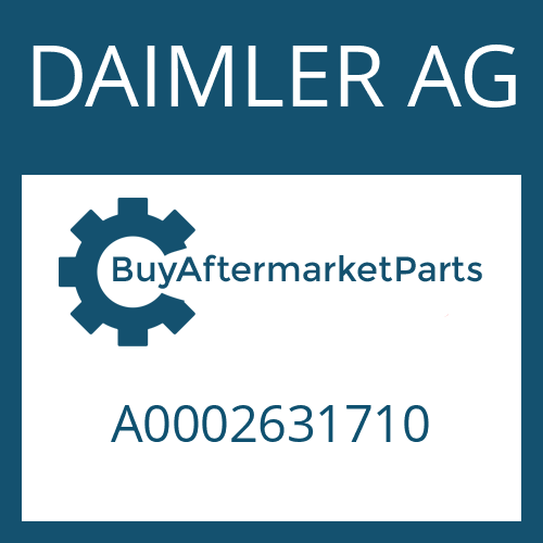 DAIMLER AG A0002631710 - HELICAL GEAR