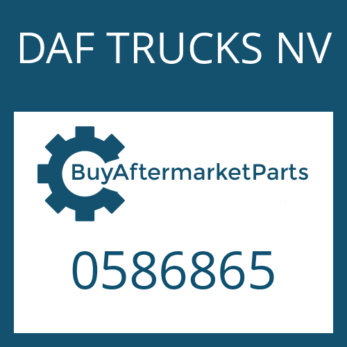 DAF TRUCKS NV 0586865 - SHAFT