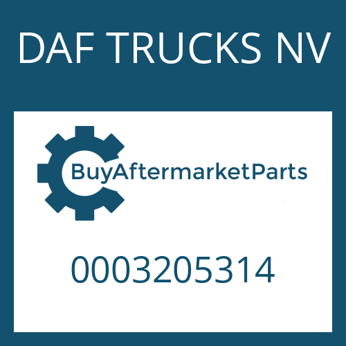 DAF TRUCKS NV 0003205314 - SCHALTWELLE