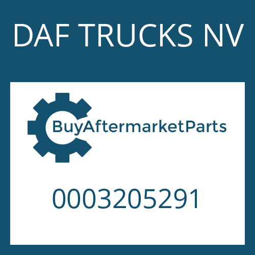 DAF TRUCKS NV 0003205291 - INPUT SHAFT