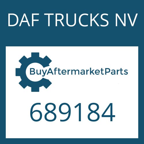 DAF TRUCKS NV 689184 - DRIVER