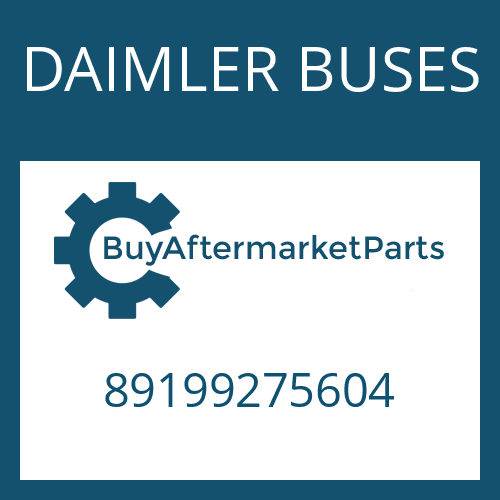 DAIMLER BUSES 89199275604 - TUBE