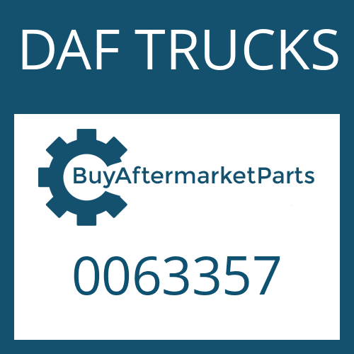 DAF TRUCKS 0063357 - DRIVER