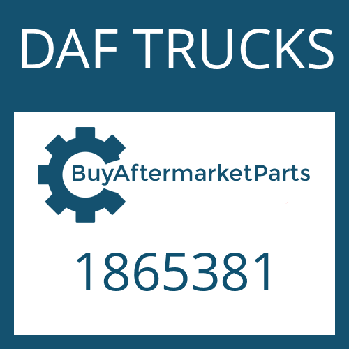 DAF TRUCKS 1865381 - CLUTCH BODY