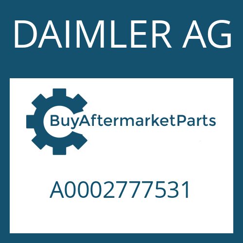 DAIMLER AG A0002777531 - PISTON for Heavy Equipment