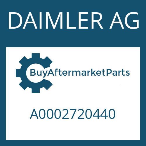 DAIMLER AG A0002720440 - SHEET for Heavy Equipment