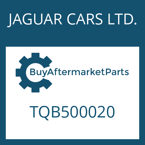 JAGUAR CARS LTD. TQB500020 - CONVERTER