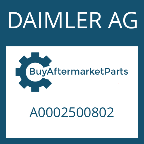 DAIMLER AG A0002500802 - CONVERTER for Heavy Equipment