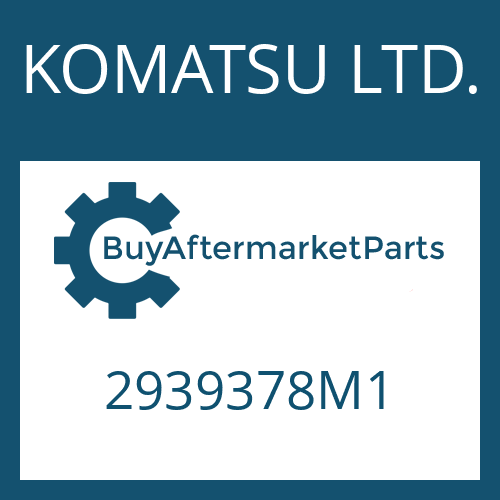 KOMATSU LTD. 2939378M1 - ADJUSTING NUT