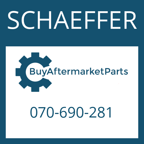 SCHAEFFER 070-690-281 - BEVEL GEAR SET