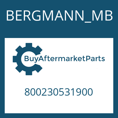 BERGMANN_MB 800230531900 - BRAKE PLUNGER