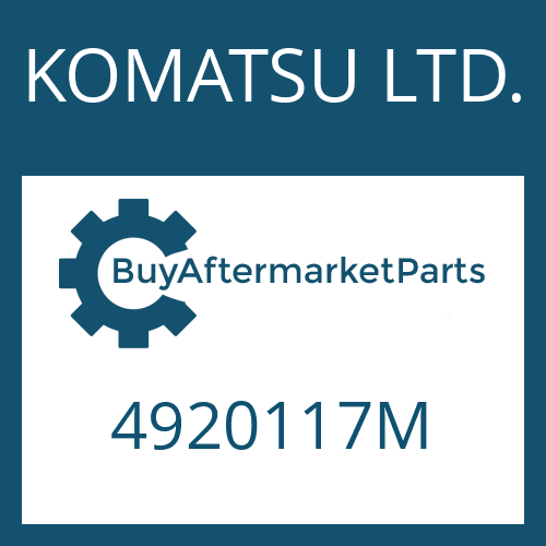 KOMATSU LTD. 4920117M - TAB WASHER