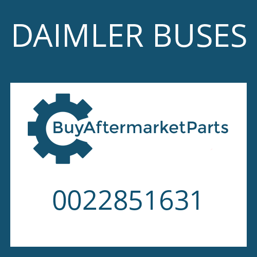 DAIMLER BUSES 0022851631 - SCREEN SHEET