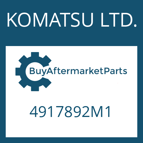 KOMATSU LTD. 4917892M1 - SCREEN SHEET