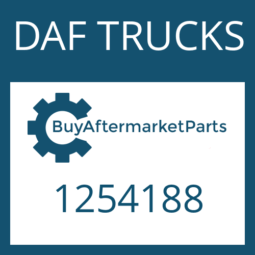 DAF TRUCKS 1254188 - GASKET