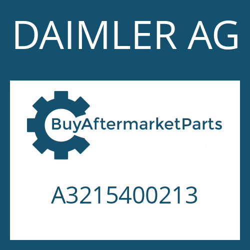 DAIMLER AG A3215400213 - CABLE GENERAL for Heavy Equipment
