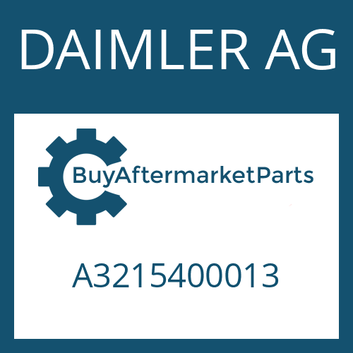 DAIMLER AG A3215400013 - CABLE ECOMAT for Heavy Equipment