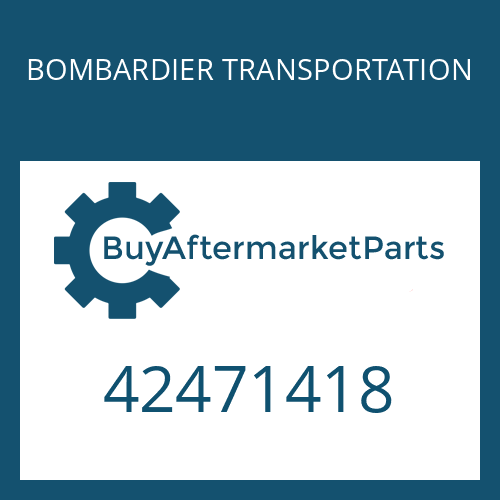 BOMBARDIER TRANSPORTATION 42471418 - BREMSDECKEL