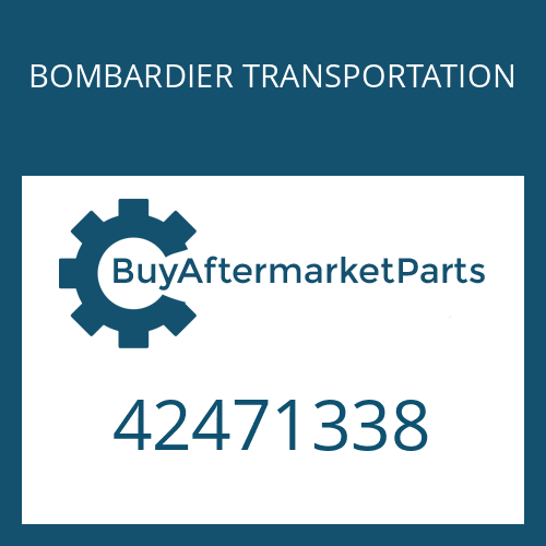 BOMBARDIER TRANSPORTATION 42471338 - PLATE for Heavy Equipment