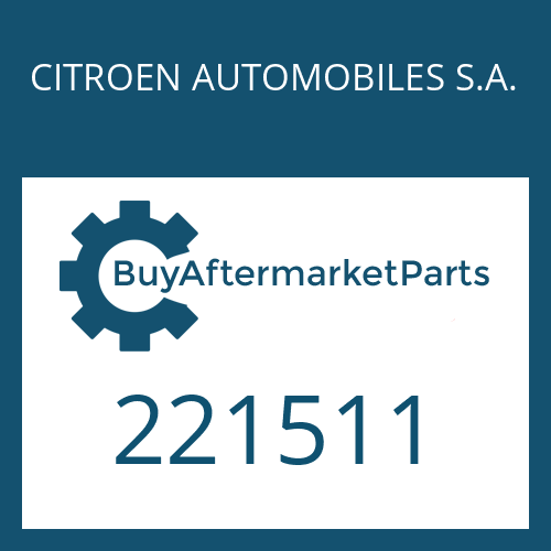 CITROEN AUTOMOBILES S.A. 221511 - RECTANGULAR RING