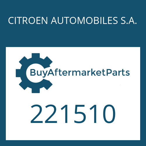 CITROEN AUTOMOBILES S.A. 221510 - BRACKET