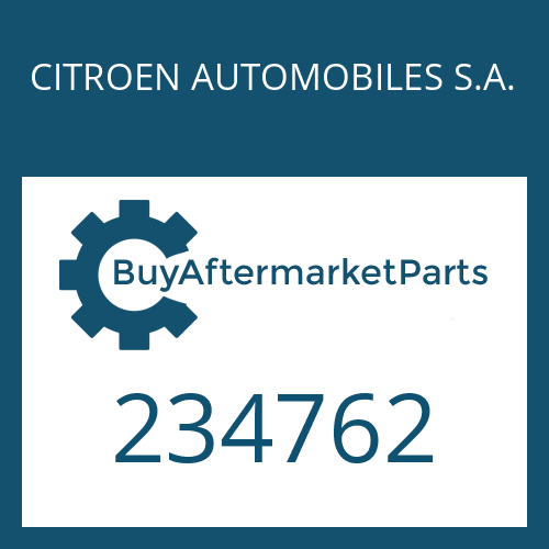 CITROEN AUTOMOBILES S.A. 234762 - AXIAL NEEDLE BEARING