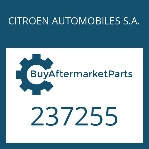 CITROEN AUTOMOBILES S.A. 237255 - TAPERED ROLLER BEARING