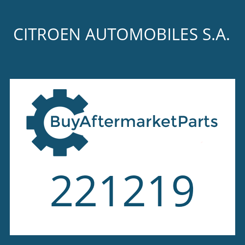 CITROEN AUTOMOBILES S.A. 221219 - ROUND SEALING RING