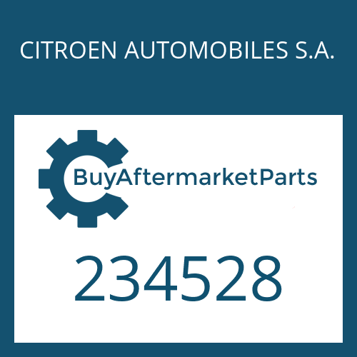 CITROEN AUTOMOBILES S.A. 234528 - SUN GEAR SHAFT