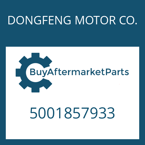 DONGFENG MOTOR CO. 5001857933 - TYPE PLATE