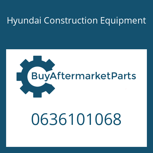 Hyundai Construction Equipment 0636101068 - CAP SCREW for Heavy Equipment