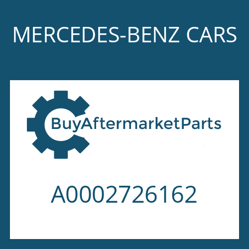 MERCEDES-BENZ CARS A0002726162 - THRUST WASHER
