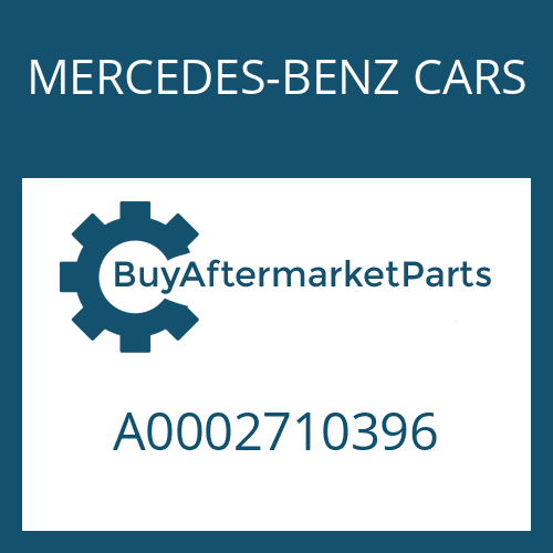 MERCEDES-BENZ CARS A0002710396 - TUBE