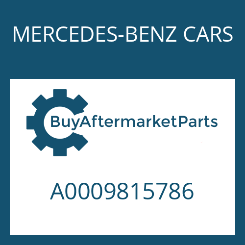 MERCEDES-BENZ CARS A0009815786 - NEEDLE ROLLER