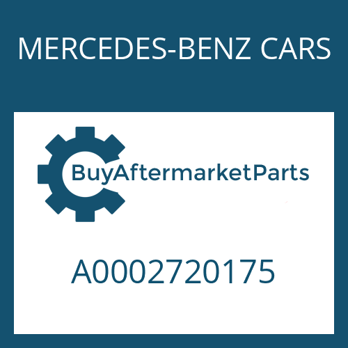 MERCEDES-BENZ CARS A0002720175 - PIN