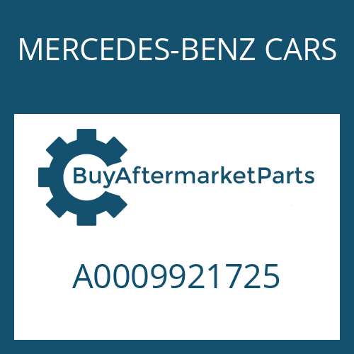 MERCEDES-BENZ CARS A0009921725 - SPRING SLEEVE