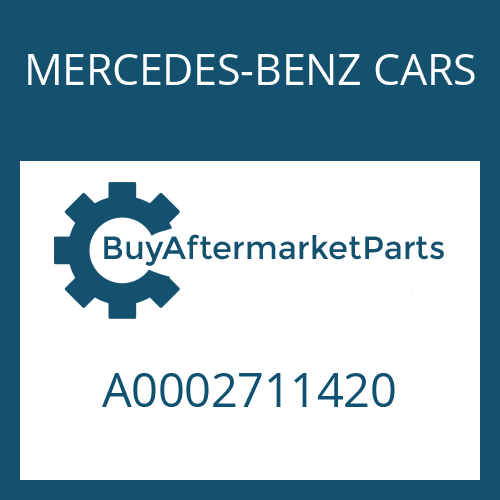 MERCEDES-BENZ CARS A0002711420 - OUTPUT COVER
