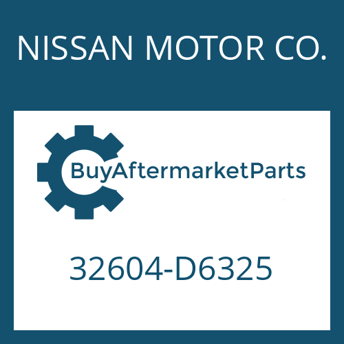 NISSAN MOTOR CO. 32604-D6325 - CLUTCH BODY