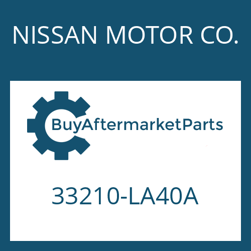 NISSAN MOTOR CO. 33210-LA40A - OUTPUT FLANGE