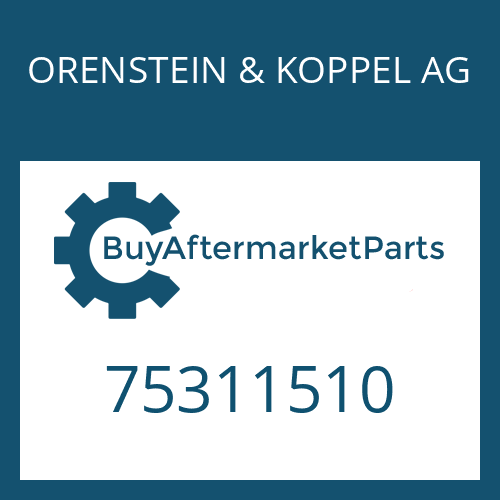 ORENSTEIN & KOPPEL AG 75311510 - O-RING
