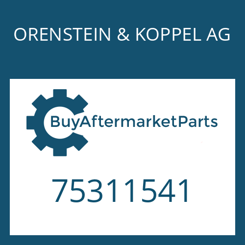 ORENSTEIN & KOPPEL AG 75311541 - COVER PLATE