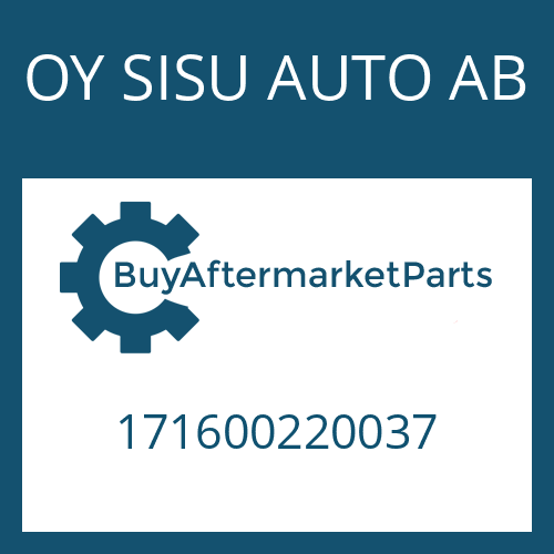 OY SISU AUTO AB 171600220037 - GEAR SHIFT SLEEVE