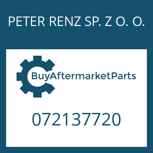 PETER RENZ SP. Z O. O. 072137720 - SCREEN SHEET