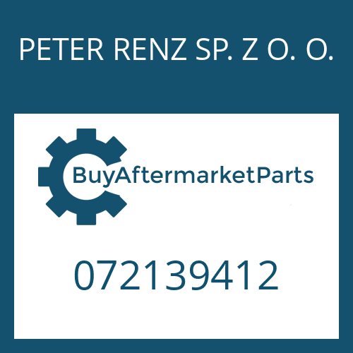 PETER RENZ SP. Z O. O. 072139412 - AXLE BEVEL GEAR