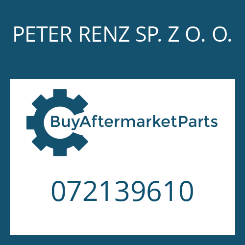 PETER RENZ SP. Z O. O. 072139610 - CONSOLE