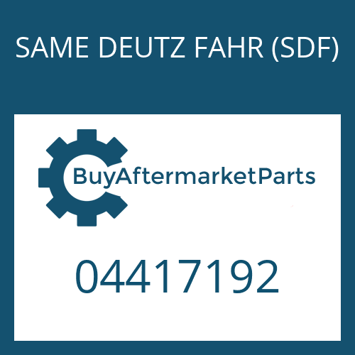 SAME DEUTZ FAHR (SDF) 04417192 - WASHER